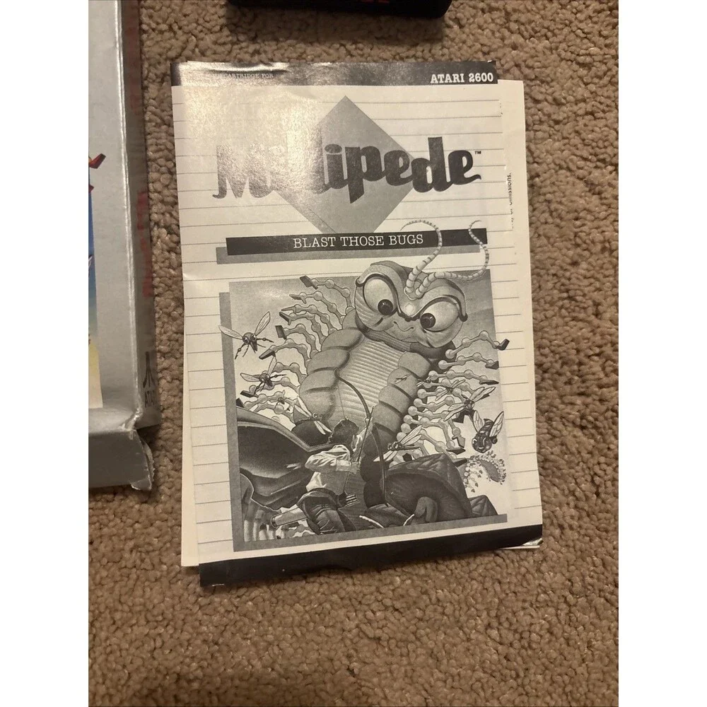 Millipede Atari 2600 CIB Box Manual Cartridge